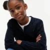 Cardigan a trecce per bambina