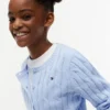 Cardigan a trecce per bambina