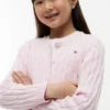 Cardigan a trecce per bambina