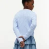 Cardigan a trecce per bambina