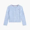 Cardigan a trecce per bambina