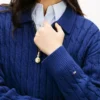 Cardigan con zip a maglia intrecciata e vestibilità squadrata Cardigan con zip a maglia intrecciata e vestibilità squadrata