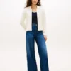 Cardigan con zip a maglia intrecciata e vestibilità squadrata Cardigan con zip a maglia intrecciata e vestibilità squadrata