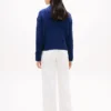 Cardigan con zip a maglia intrecciata e vestibilità squadrata Cardigan con zip a maglia intrecciata e vestibilità squadrata