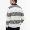 Cardigan con zip a righe