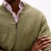 Cardigan da baseball in cotone con zip Cardigan da baseball in cotone con zip