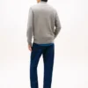 Cardigan da baseball in cotone con zip Cardigan da baseball in cotone con zip