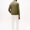 Cardigan da baseball in cotone con zip Cardigan da baseball in cotone con zip