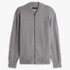 Cardigan da baseball in cotone con zip Cardigan da baseball in cotone con zip