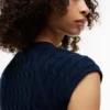 Cardigan gilet a trecce