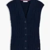 Cardigan gilet a trecce