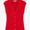 Cardigan gilet a trecce