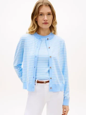 Cardigan girocollo