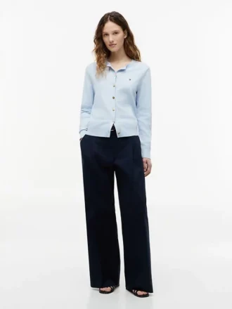 Cardigan in jersey di cotone biologico