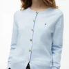 Cardigan in jersey di cotone biologico Cardigan in jersey di cotone biologico