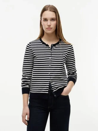 Cardigan leggero a righe
