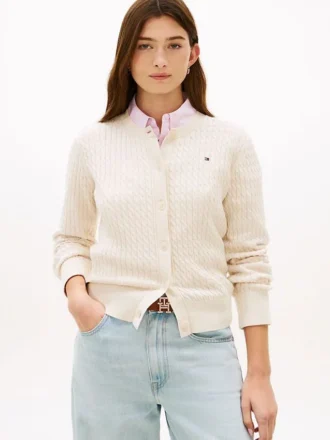 Cardigan leggero a trecce