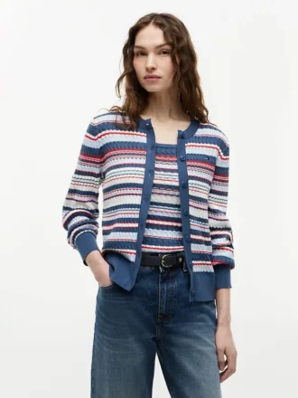 Cardigan leggero a trecce