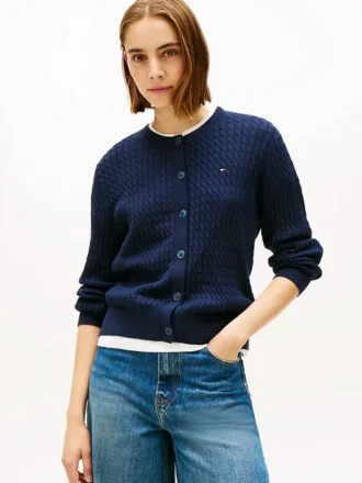 Cardigan leggero a trecce