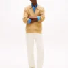 Cardigan polo con zip a maglia intrecciata Cardigan polo con zip a maglia intrecciata