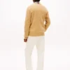 Cardigan polo con zip a maglia intrecciata Cardigan polo con zip a maglia intrecciata