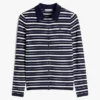 Cardigan polo slim fit in misto lana e seta Cardigan polo slim fit in misto lana e seta