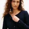 Cardigan T-shirt a maglia traforata
