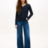 Cardigan T-shirt a maglia traforata