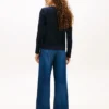 Cardigan T-shirt a maglia traforata