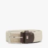 Cintura elastica intrecciata con fibbia quadrata Cintura elastica intrecciata con fibbia quadrata