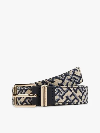 Cintura in jacquard con monogramma