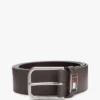 Cintura in pelle con badge smaltato Tommy Jeans Cintura in pelle con badge smaltato Tommy Jeans