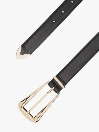 Cintura in pelle con dettagli western
