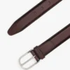 Cintura in pelle con fibbia rotonda Cintura in pelle con fibbia rotonda