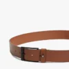Cintura in pelle con logo bandiera su tutta la superficie Cintura in pelle con logo bandiera su tutta la superficie