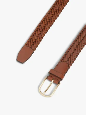 Cintura in pelle intrecciata