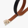 Cintura in pelle reversibile con fibbia monogramma Cintura in pelle reversibile con fibbia monogramma
