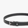 Cintura in pelle slim con fibbia quadrata Cintura in pelle slim con fibbia quadrata