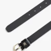 Cintura sottile in pelle con monogramma