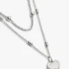 Collana a doppio giro con ciondolo a forma di cuore Collana a doppio giro con ciondolo a forma di cuore