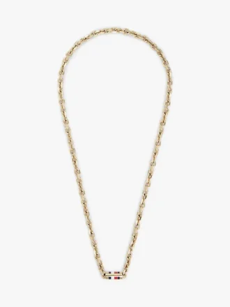 Collana a maglie a catena con strisce iconiche