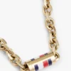 Collana a maglie a catena con strisce iconiche