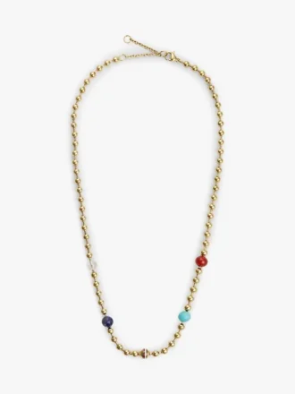 Collana boho multicolore con perline