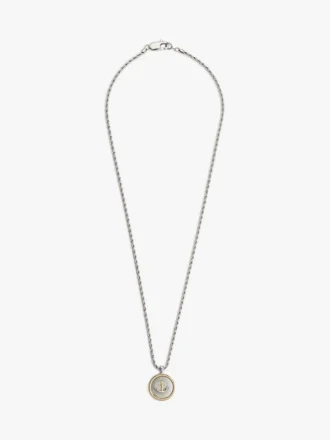 Collana con catena a corda in stile nautico Collana con catena a corda in stile nautico