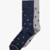 Confezione da 3 paia di calzini da pantaloni in stile nautico Confezione da 3 paia di calzini da pantaloni in stile nautico