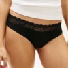 Confezione da 3 slip bikini con bordi in pizzo Confezione da 3 slip bikini con bordi in pizzo