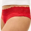Confezione da 3 slip bikini con bordi in pizzo Confezione da 3 slip bikini con bordi in pizzo