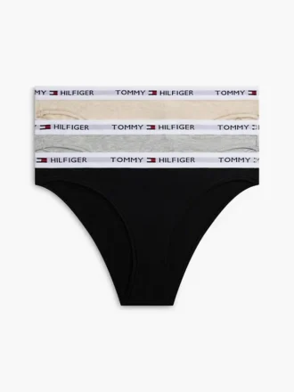 Confezione da 3 slip bikini con logo Tommy