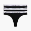 Confezione da 3 tanga con logo Tommy Confezione da 3 tanga con logo Tommy