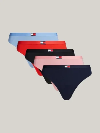 Confezione da 5 tanga con logo bandiera